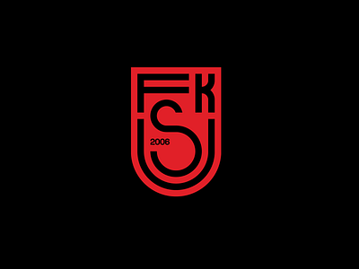 Logo design | FKS Ukmergė badge crest design football lithuania logo logo design monogram monogram logo soccer