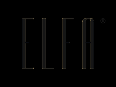 Elfa wordmark | Anchor points