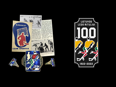 100th year anniversary patch | Hockey Lietuva