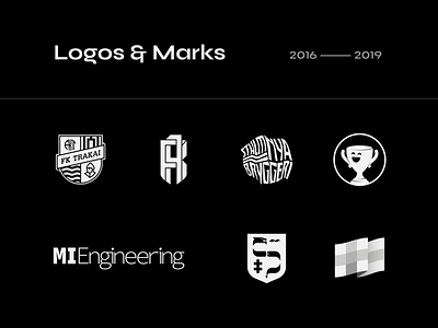 Logos & marks 2016 — 2019 badge branding crest design logo logo design logotype mark typography wordmark