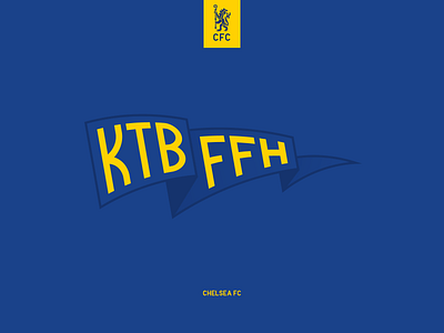 KTBFFH 50th anniversary blue chelsea fc clean design dribbbleweeklywarmup fa cup football ktbffh pennant soccer