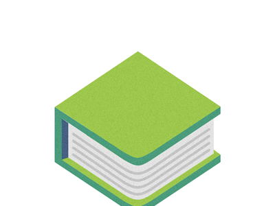 Texts book green illustrator logo