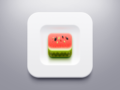 Watermelon on the plate