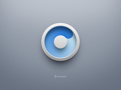 Smartisan OS Browser icon blue browser circle icon smartisan os spin white