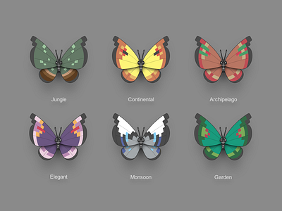Pokémon XY Vivillon 3ds butterfly icon multicolour nintendo pokémon pokémon xy vivillon