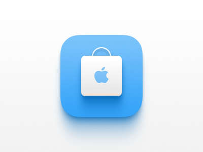 Apple Store light shopping blue app apple store apple icon