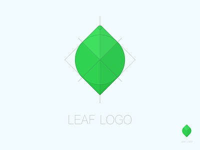 Leaf logo formulated green leaf logo regular