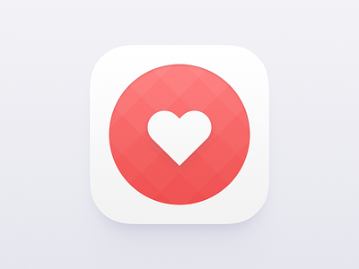 Like icon app favor gradient heart icon ios like preference red squares white