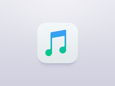 Apple Music apple blue green icon ios music ui