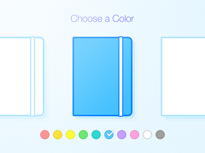 Choose a Color blue choose color icon note ui