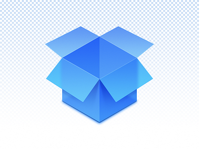 Transparent Box blue box icon transparent