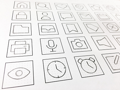 Sketch for user interface icons