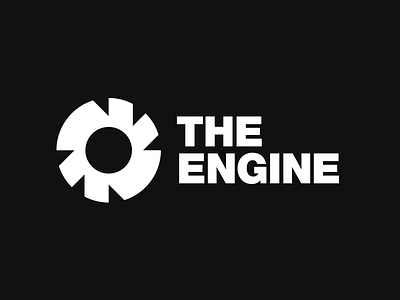 Logo for MIT's "The Engine" branding design logo