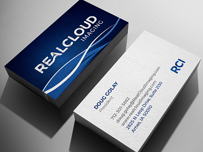 RealCloud Imaging Business Cards branding business card dental dental care dental imaging dental logo stationary tech tech company