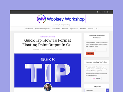 Article Page for Woolsey Workshop design illustration logo sketch ui web website design