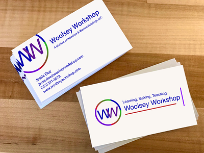 Woolsey Workshop Logo and Business Card business card design logo logo design logodesign procreate sketch