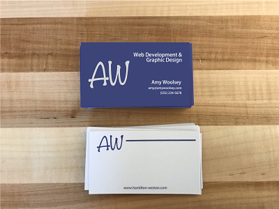 AW Business Card business card design logo mockup procreate sketch