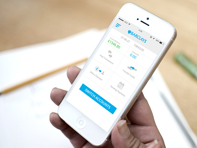 iOS 7 Barclays App Account Overview