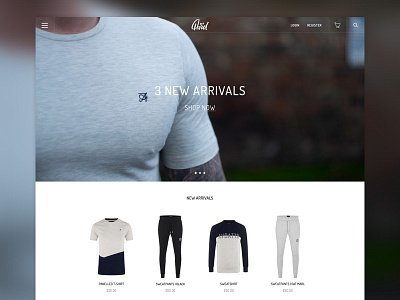 Avid Attire Homepage Update clothing ecommerce fashion home page menswear online shop products shop website