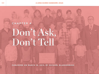 Chapter 4: Don’t Ask, Don’t Tell