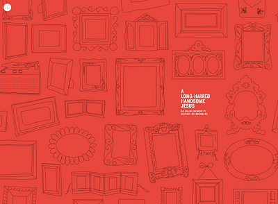 A Memoir Project Redesign illustration landing page red ringside