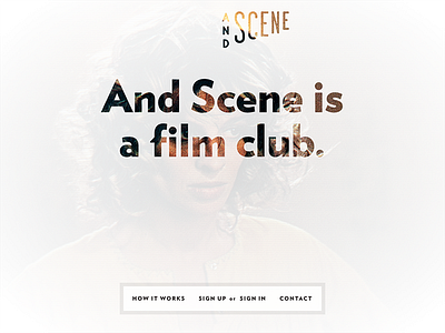 And Scene - Layout explorations, Part II and scene layout typography verlag webfonts