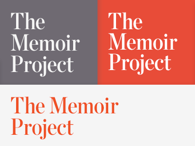 Colorways for The Memoir Project colorways grey memoir orange purple