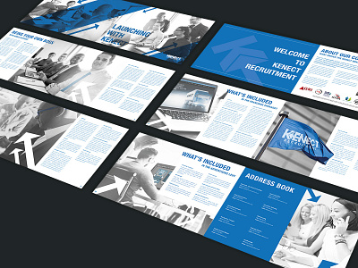 Kenect Recruitment Franchise Brochure - Spreads brochure brochure design brochure layout editorial print print design spreads