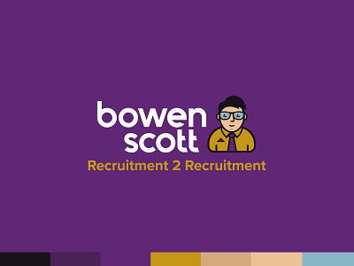 Bowenscott Logo Refresh brand design branding identity illustration logo rebrand rebranding recruitment vector