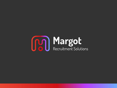 Margot Recruitment Logo 03 brand identity branding design gradient logo logo design vector