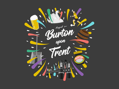 Burton upon Trent Illustration burton burton upon trent illustration illustrator local town type typography vector vector art