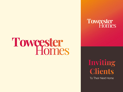 Towcester Homes Logo 01 brand brand identity graphic design identity identity branding logo logo design logotype real estate vector