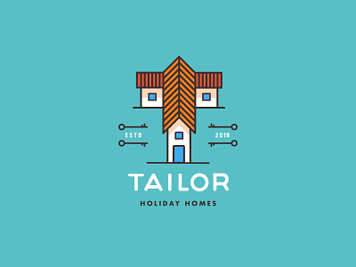 Tailor Holiday Homes Logo Concept