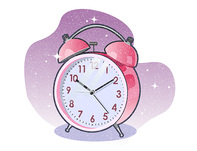 alarm clock alarmclock gradient illustration vector