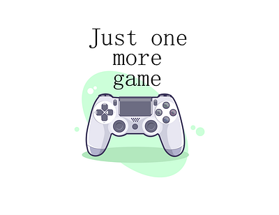 Just one more game gamer illustration vector