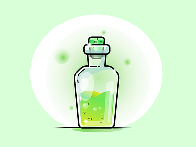 Potion gradient illustration potion vector