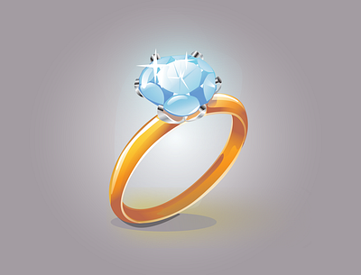 Ring adobeillustrator gradient illustration realistic ring vector