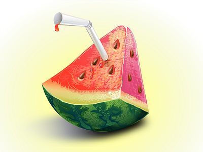 watermelon gradient graphic design il illustration vector watermelon