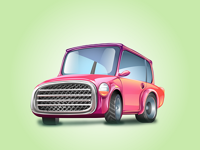 Car adobeiillustrator car gradient illustration realistic vector