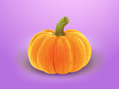 Pumpkin adobeillustrator design gradient illustration pumpkin vector