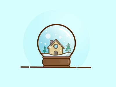 snow globe illustration snow globe vector