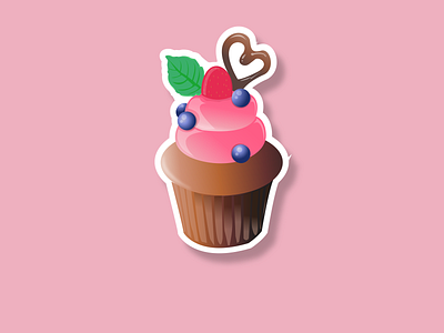 cup cake cup cake gradient illustration vector