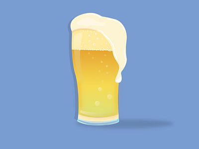 Beer Glass 2 beer glass gradient illustration vector