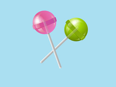 Lollipops gradient illustration lollipop vector