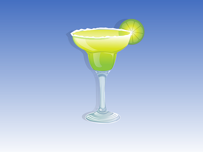 Cocktail cocktail gradient illustration vector