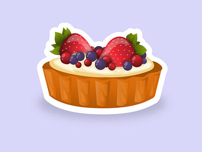 Pie gradient illustration vector