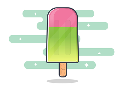 popsicle gradient illustration popsicle vector