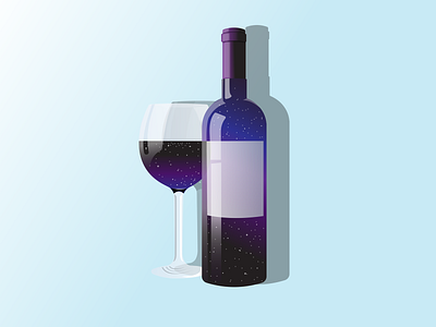 galaxy in Wine galaxy illustration vector wine