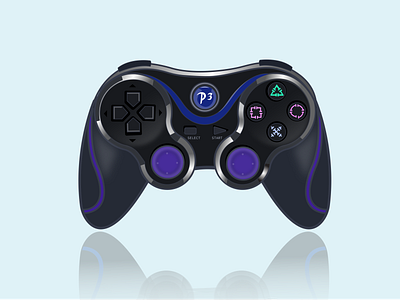 Playstation gradient illustration playstation vector