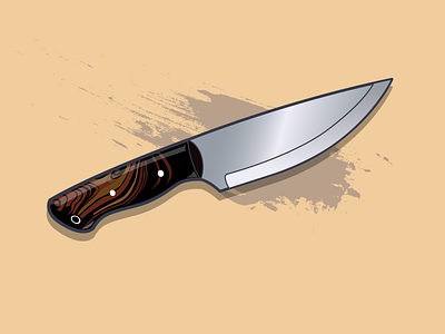 Knife gradient illustration knife vector